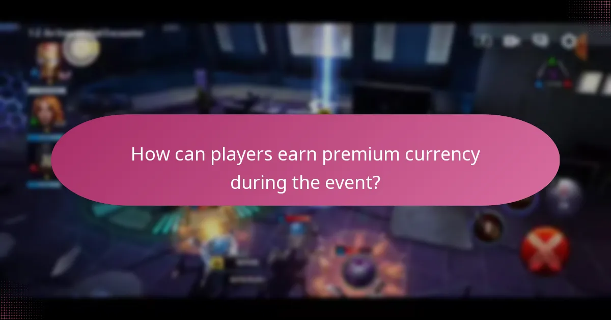 How can players earn premium currency during the event?
