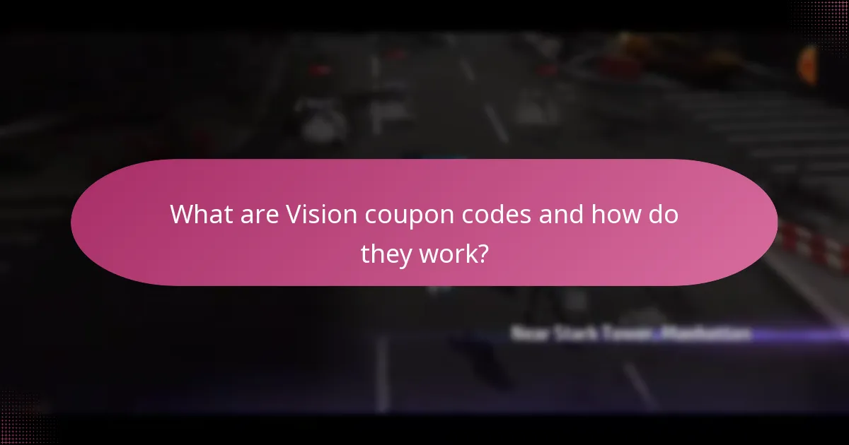 What exclusive items can be obtained with Vision coupon codes?